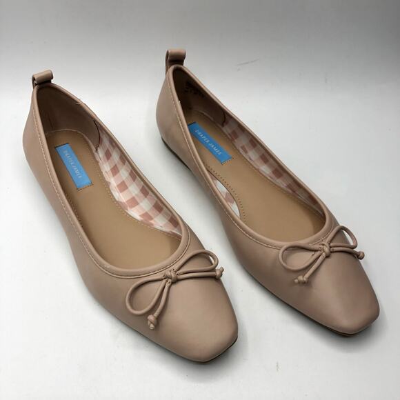 Draper James Womens Taylor Beige Bow Ballet Flats Size 8.5 - Picture 1 of 10